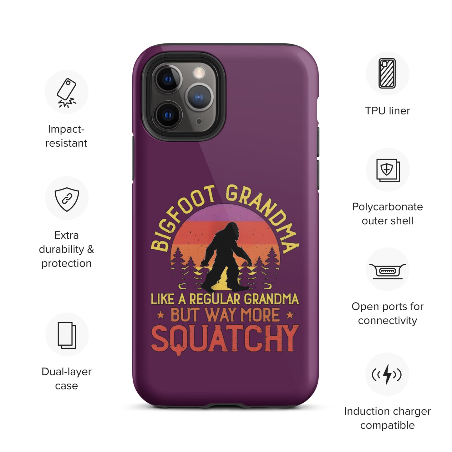 Bigfoot Grandma Tough Case for iPhone®