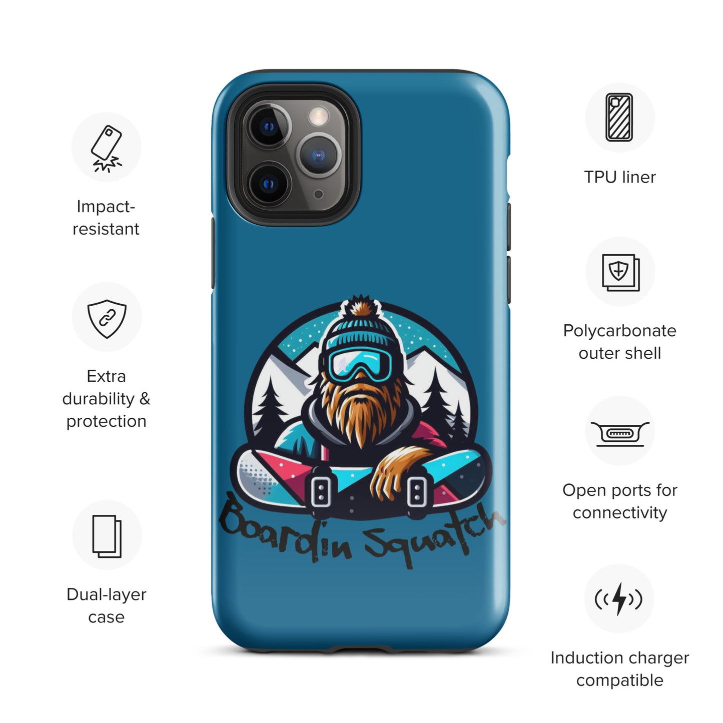 Boardin Squatch Tough Case for iPhone®