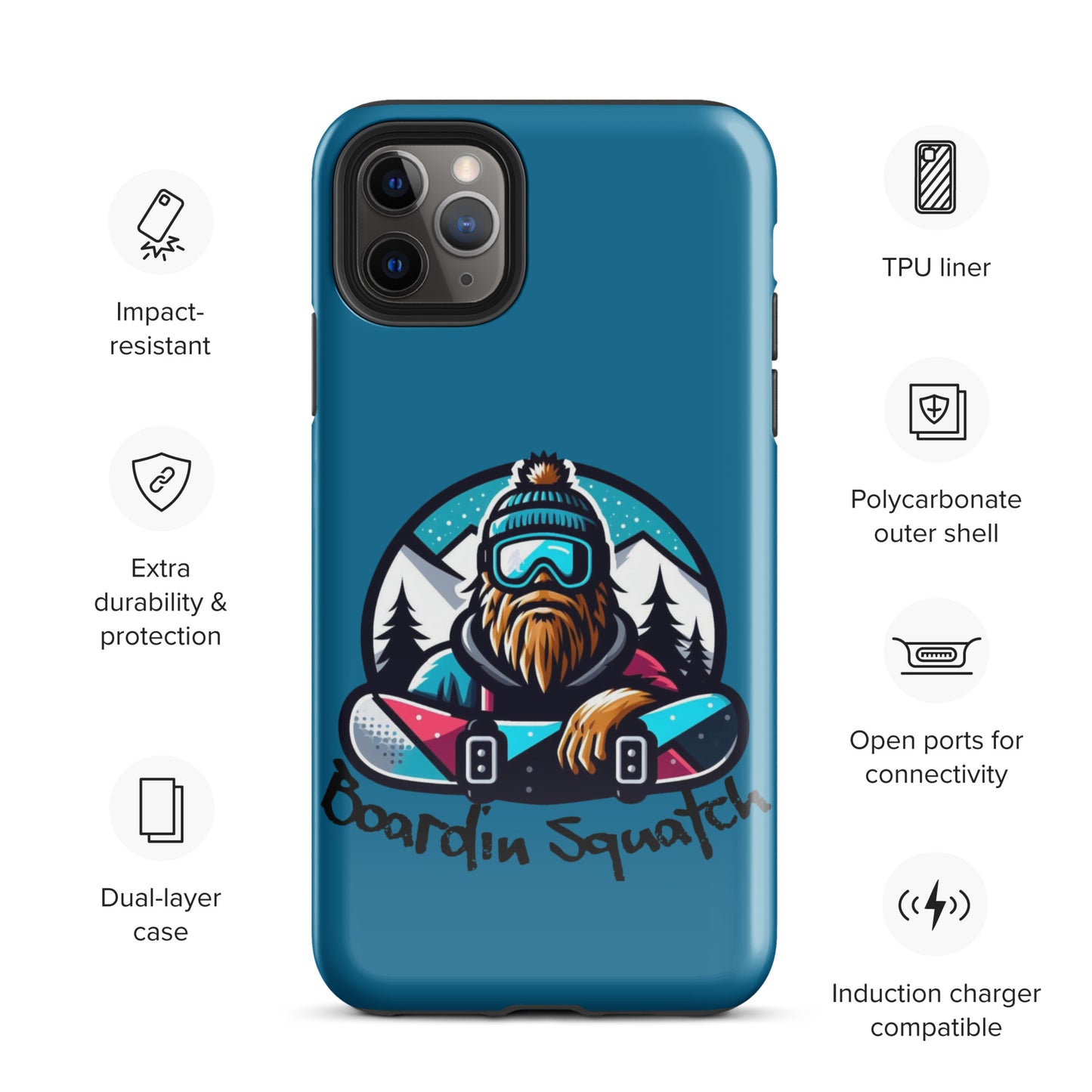 Boardin Squatch Tough Case for iPhone®