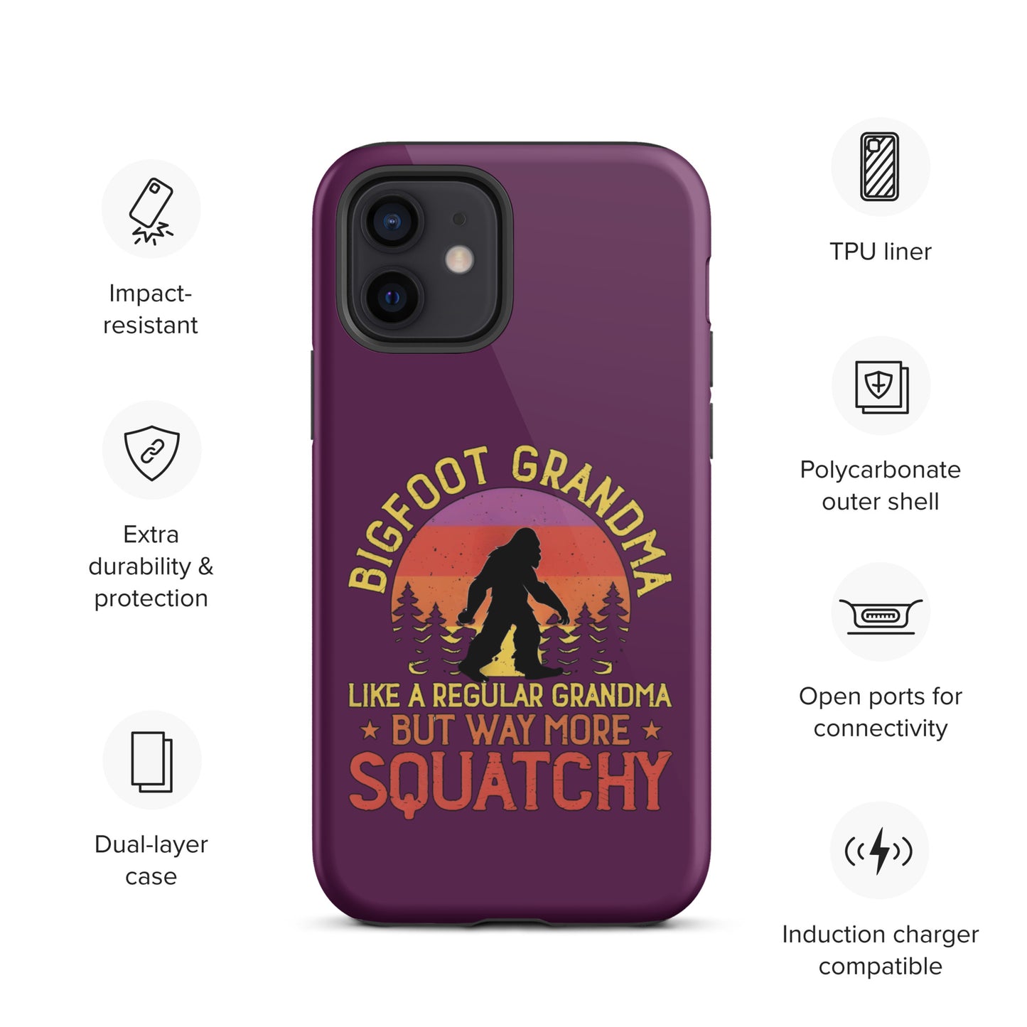 Bigfoot Grandma Tough Case for iPhone®