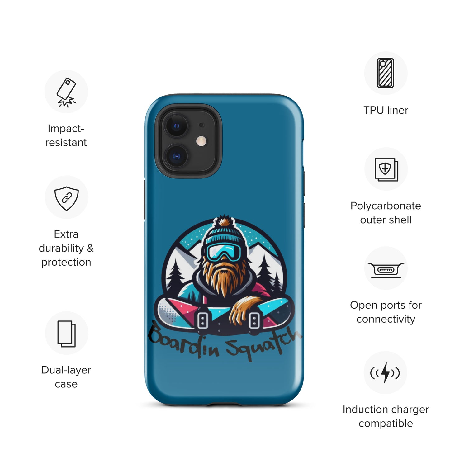 Boardin Squatch Tough Case for iPhone®