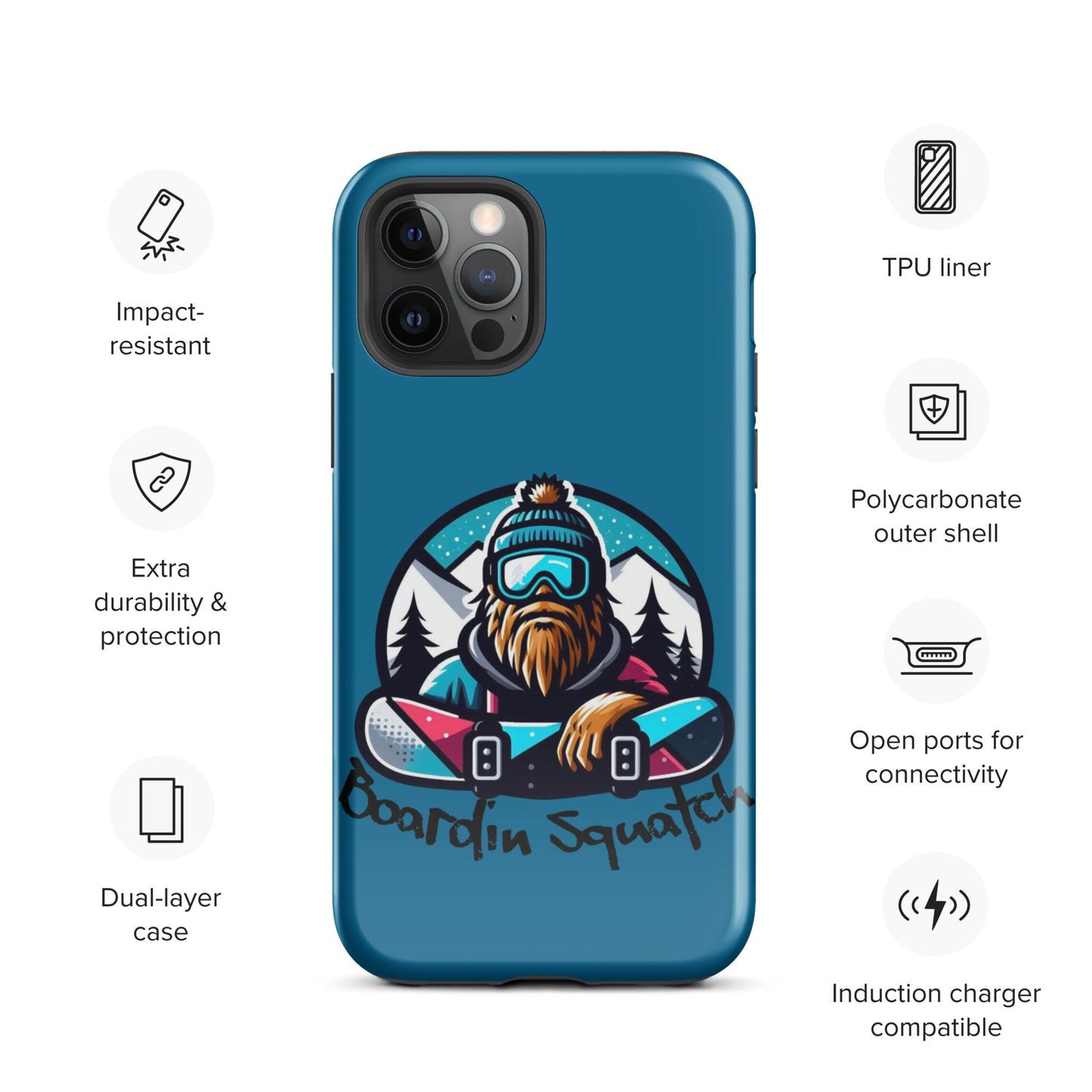 Boardin Squatch Tough Case for iPhone®