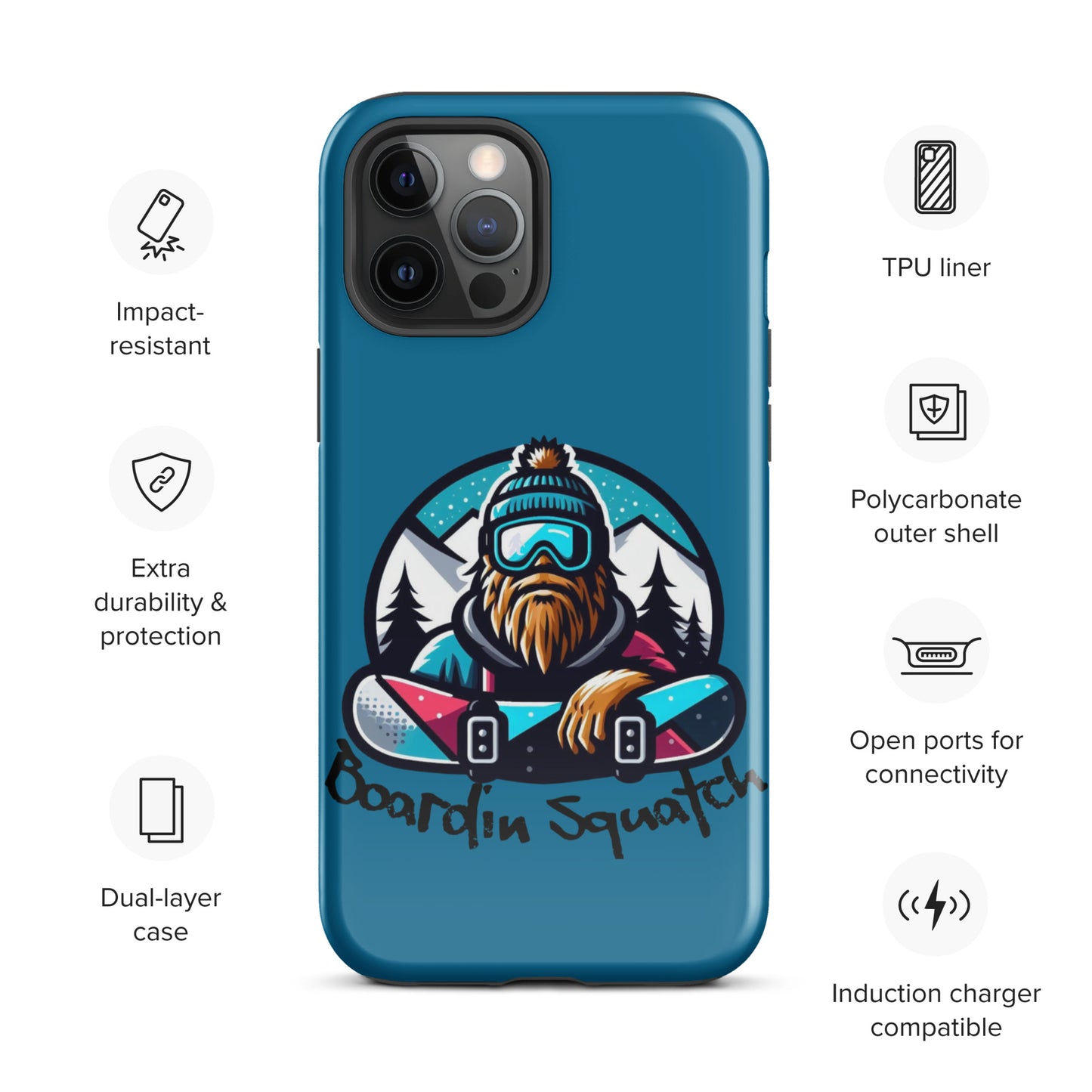 Boardin Squatch Tough Case for iPhone®