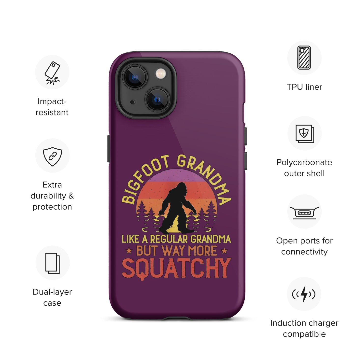 Bigfoot Grandma Tough Case for iPhone®