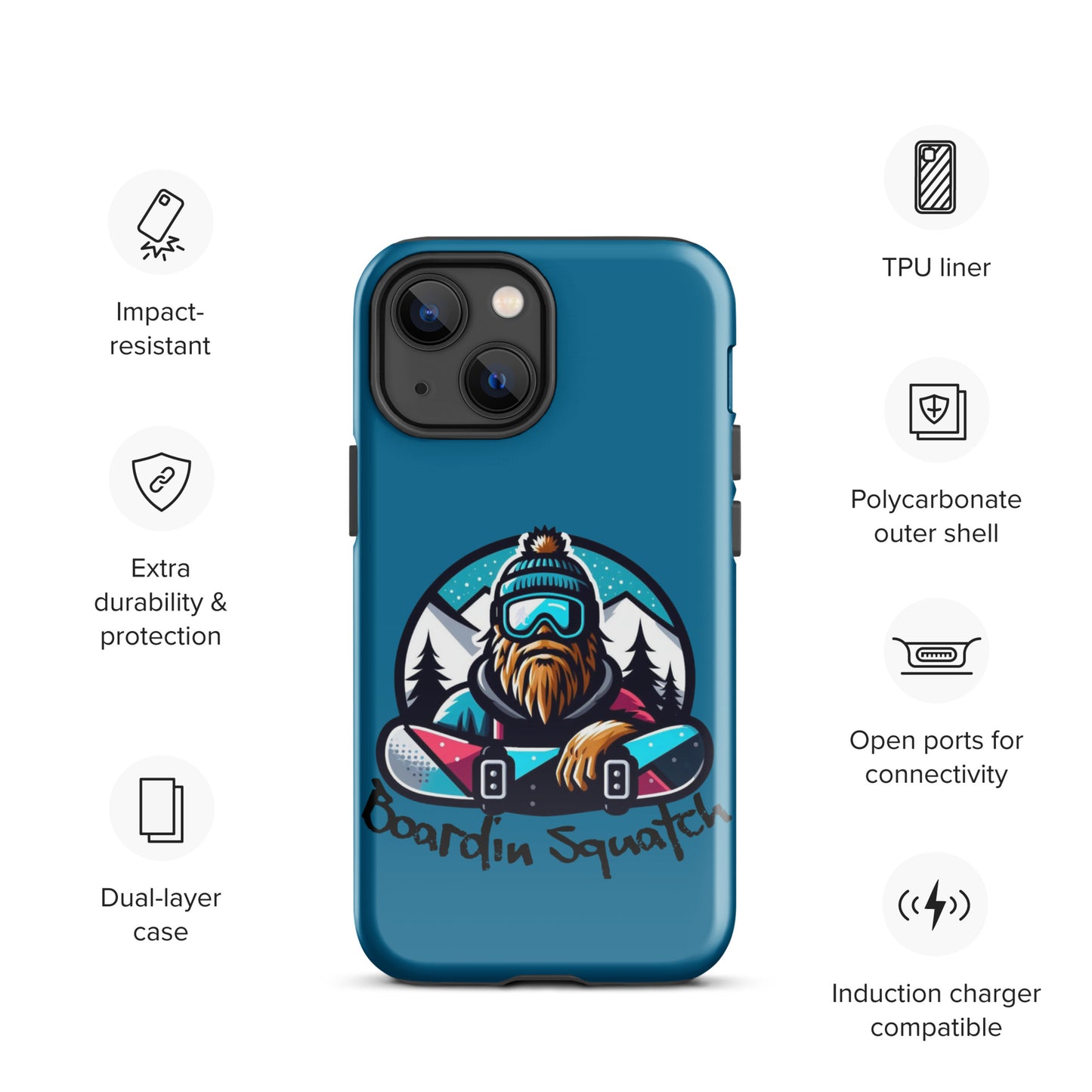 Boardin Squatch Tough Case for iPhone®