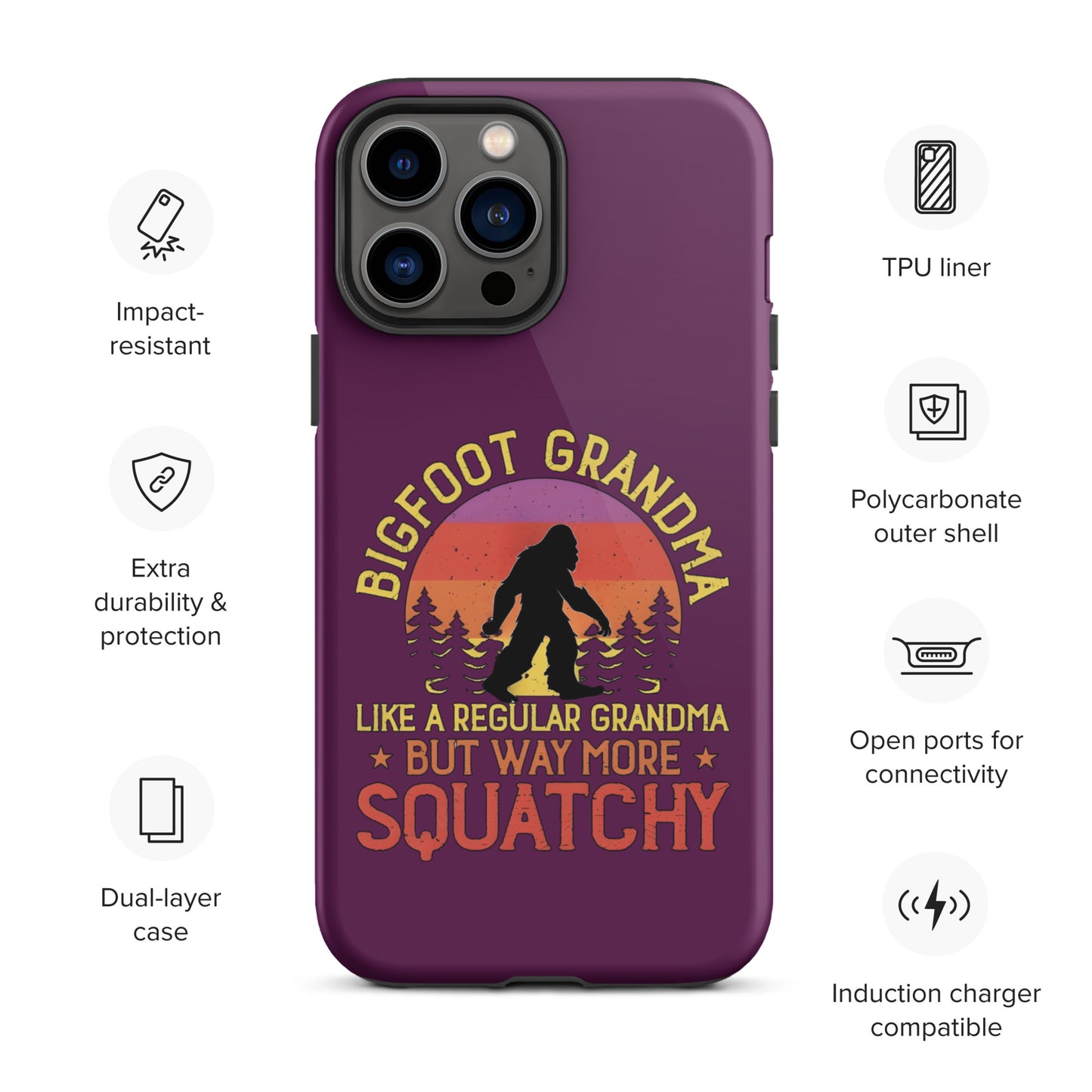 Bigfoot Grandma Tough Case for iPhone®