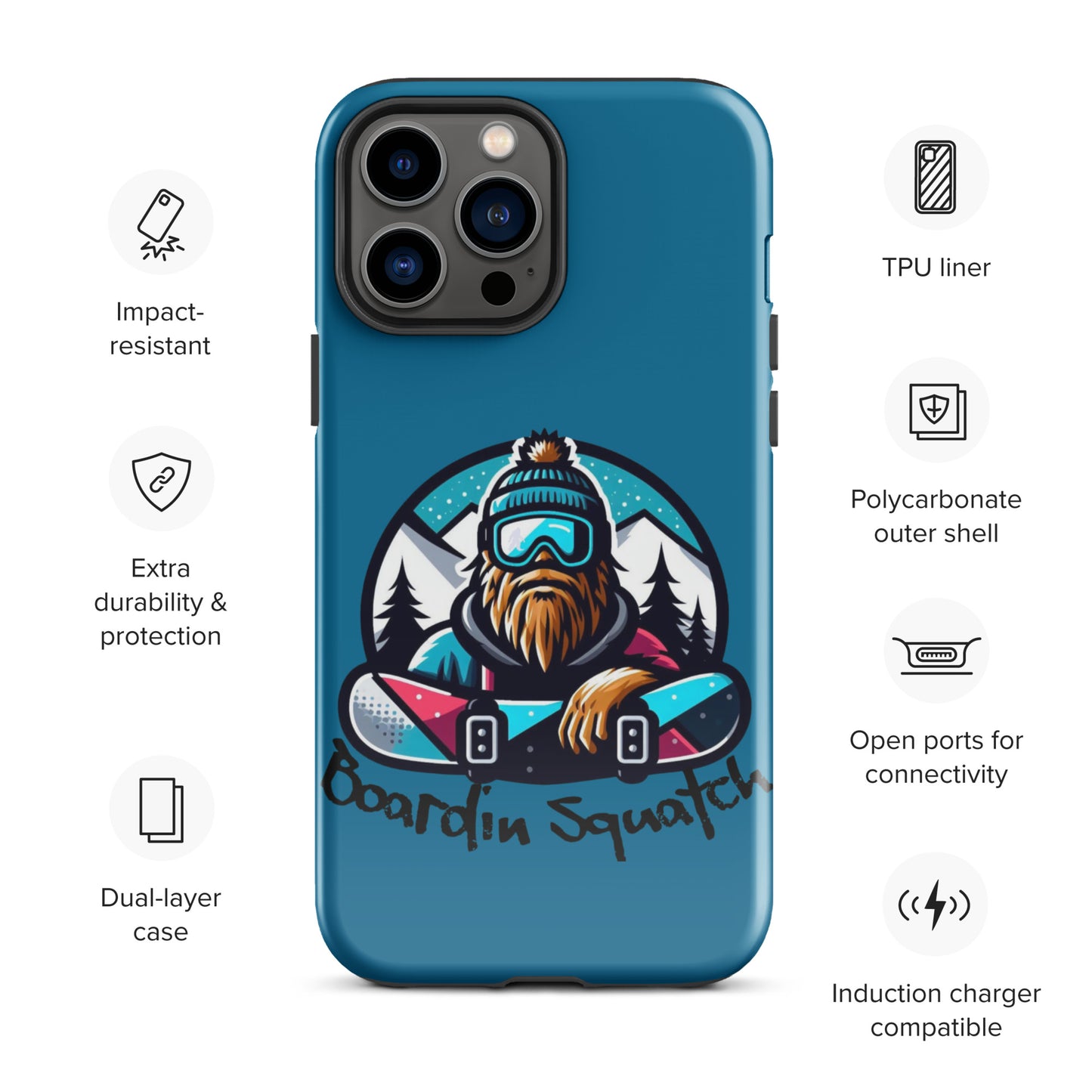 Boardin Squatch Tough Case for iPhone®