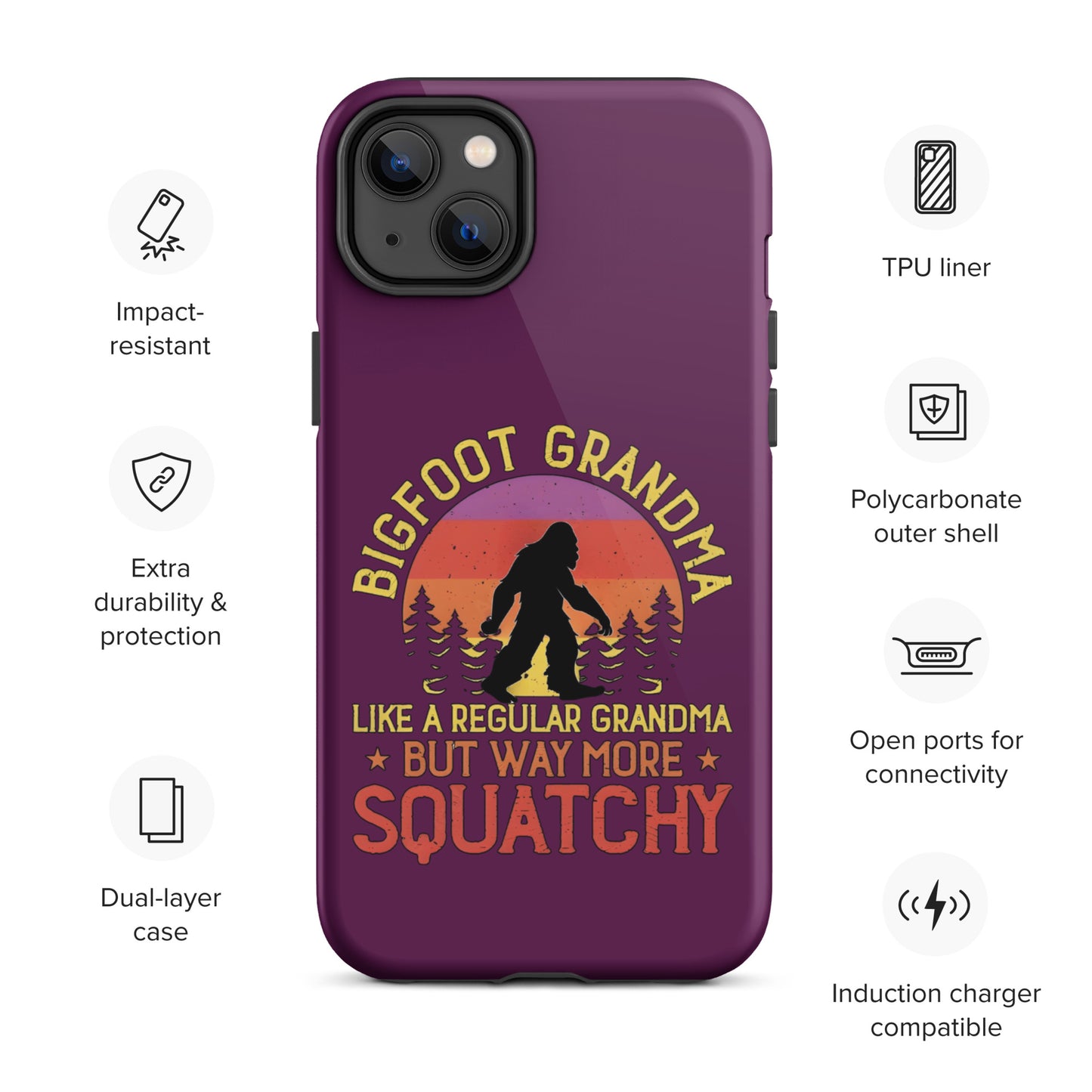 Bigfoot Grandma Tough Case for iPhone®