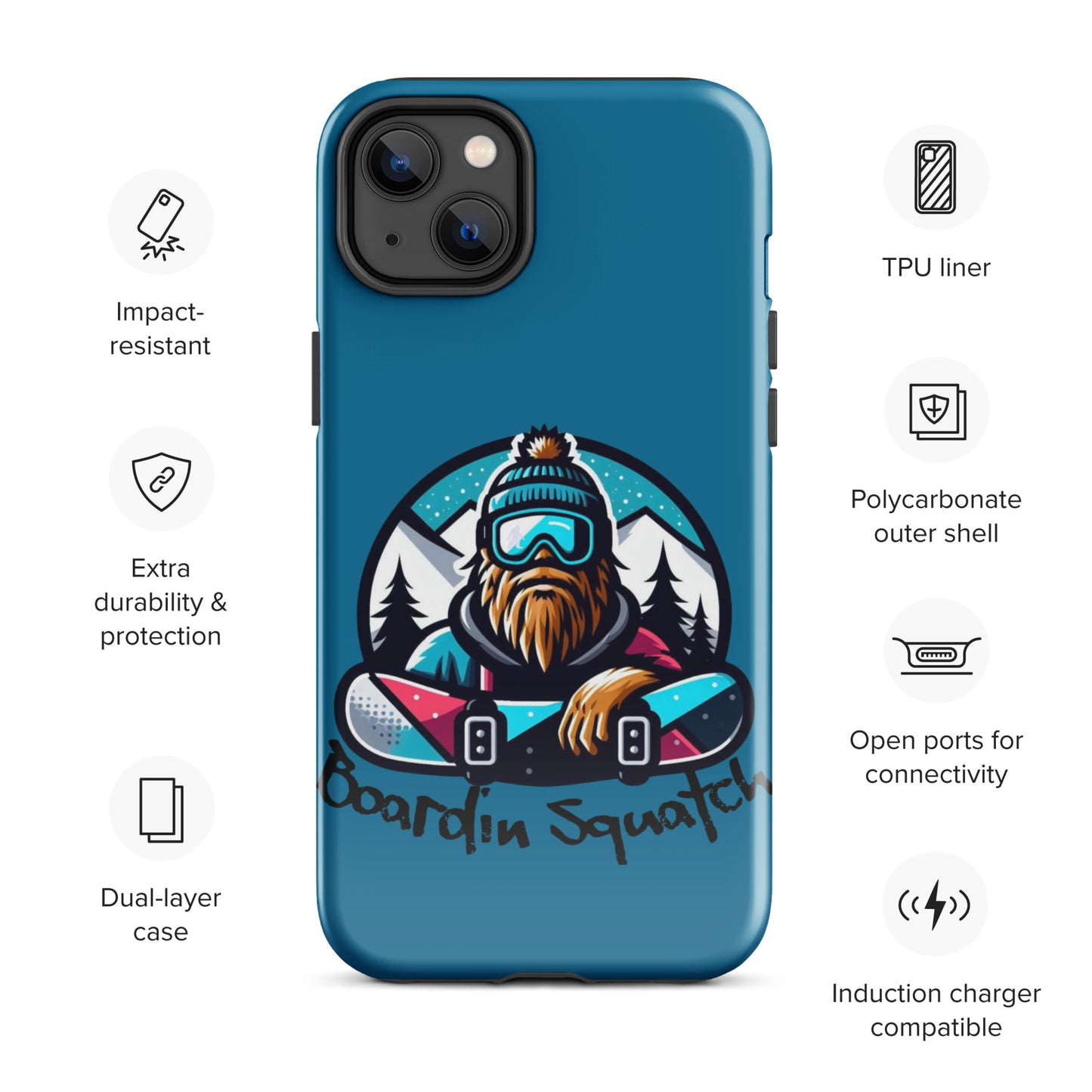 Boardin Squatch Tough Case for iPhone®