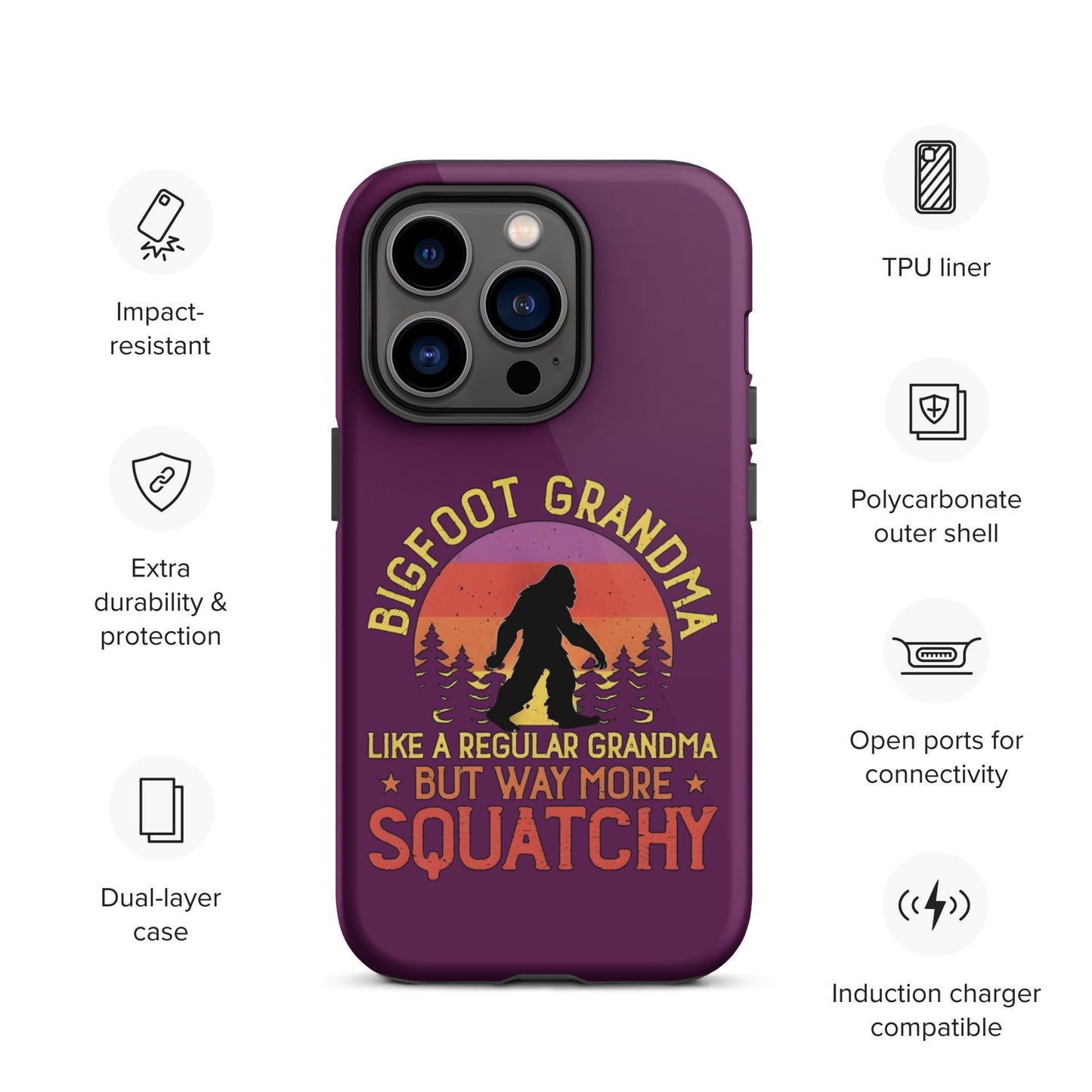 Bigfoot Grandma Tough Case for iPhone®