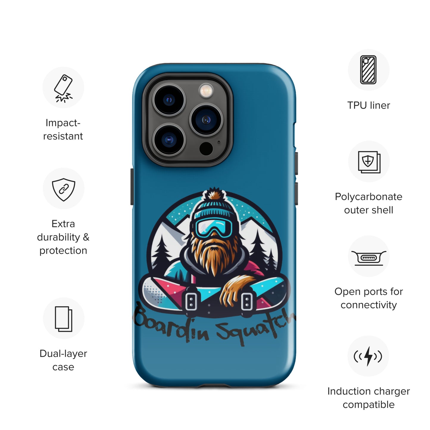 Boardin Squatch Tough Case for iPhone®