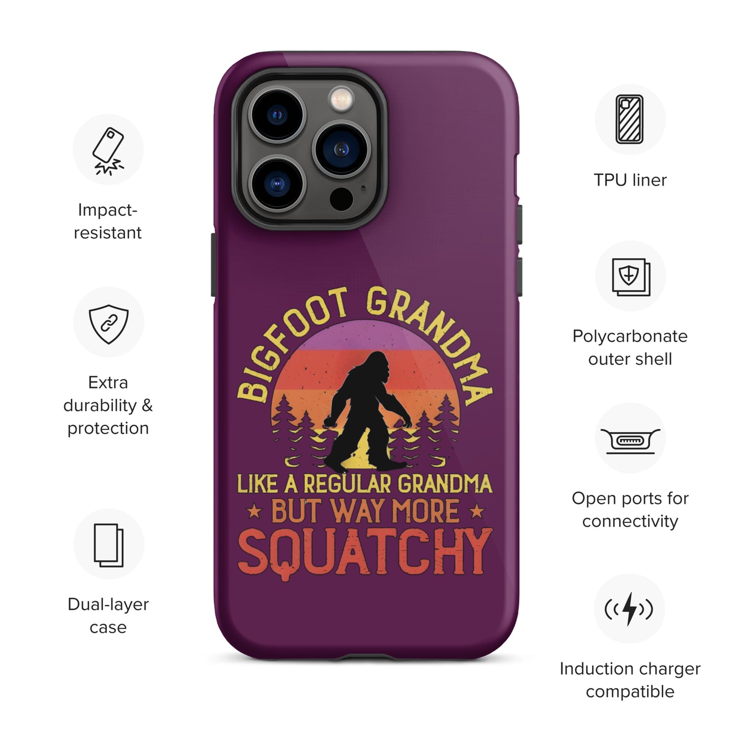 Bigfoot Grandma Tough Case for iPhone®