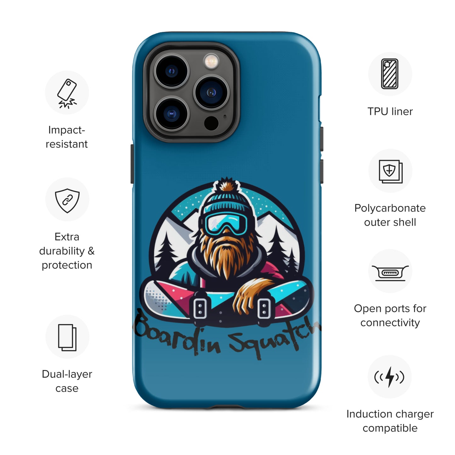 Boardin Squatch Tough Case for iPhone®