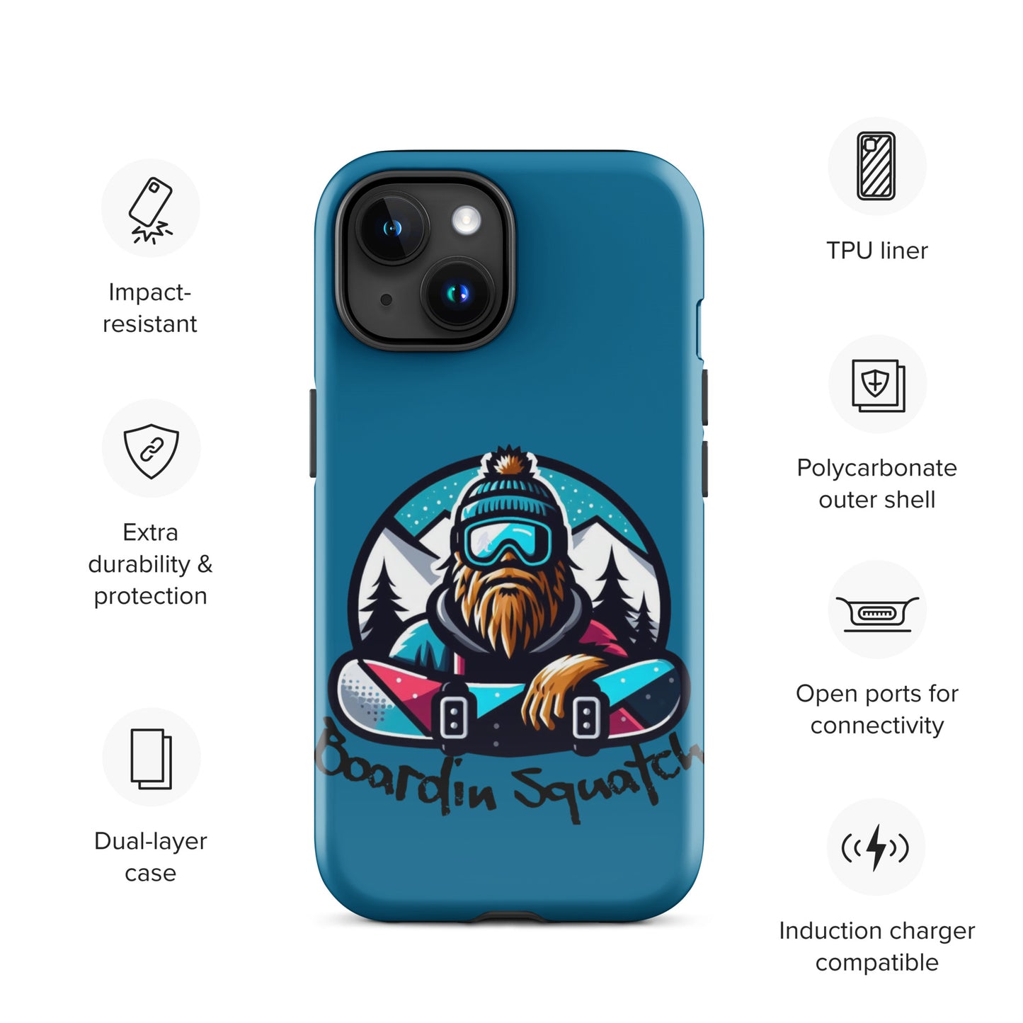 Boardin Squatch Tough Case for iPhone®