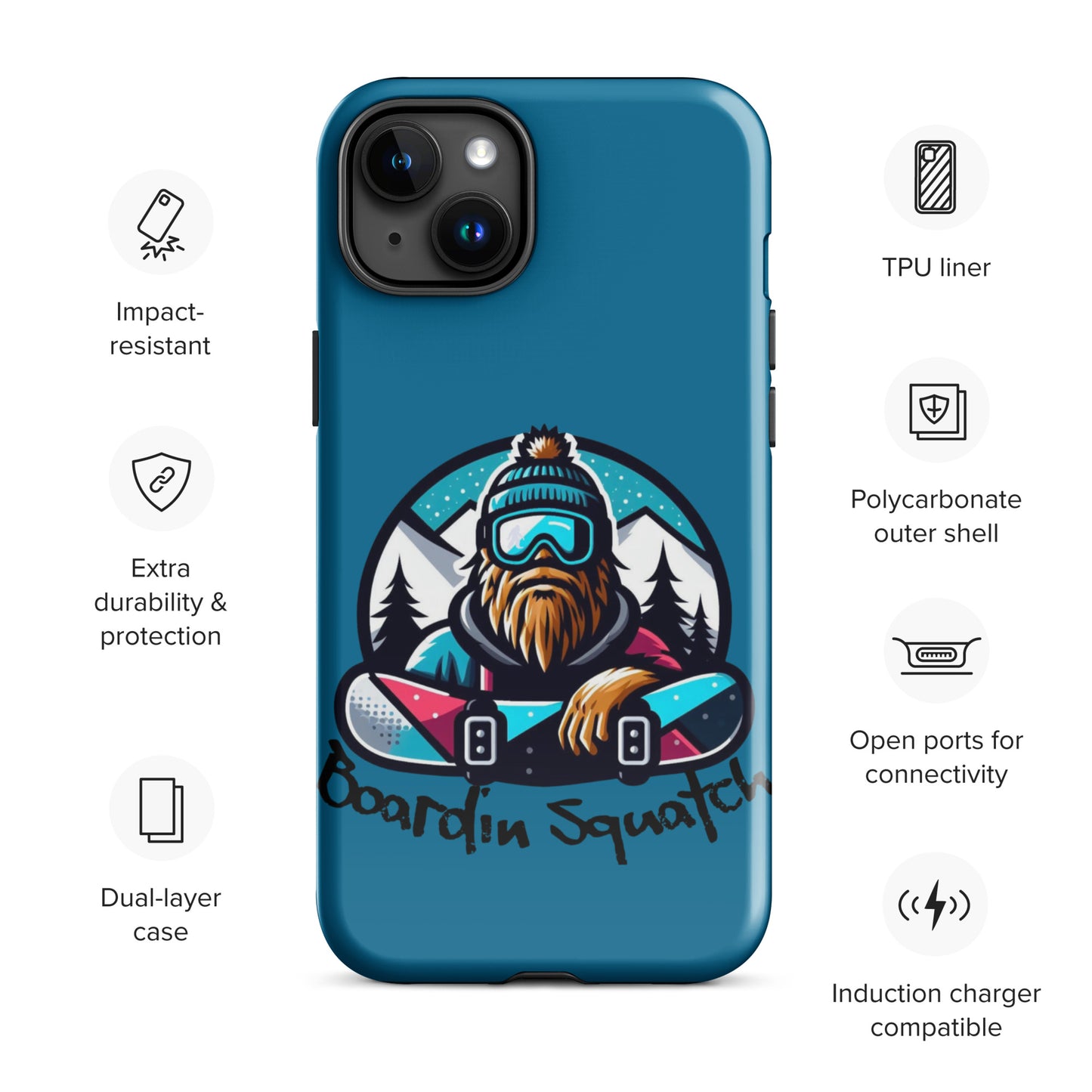 Boardin Squatch Tough Case for iPhone®