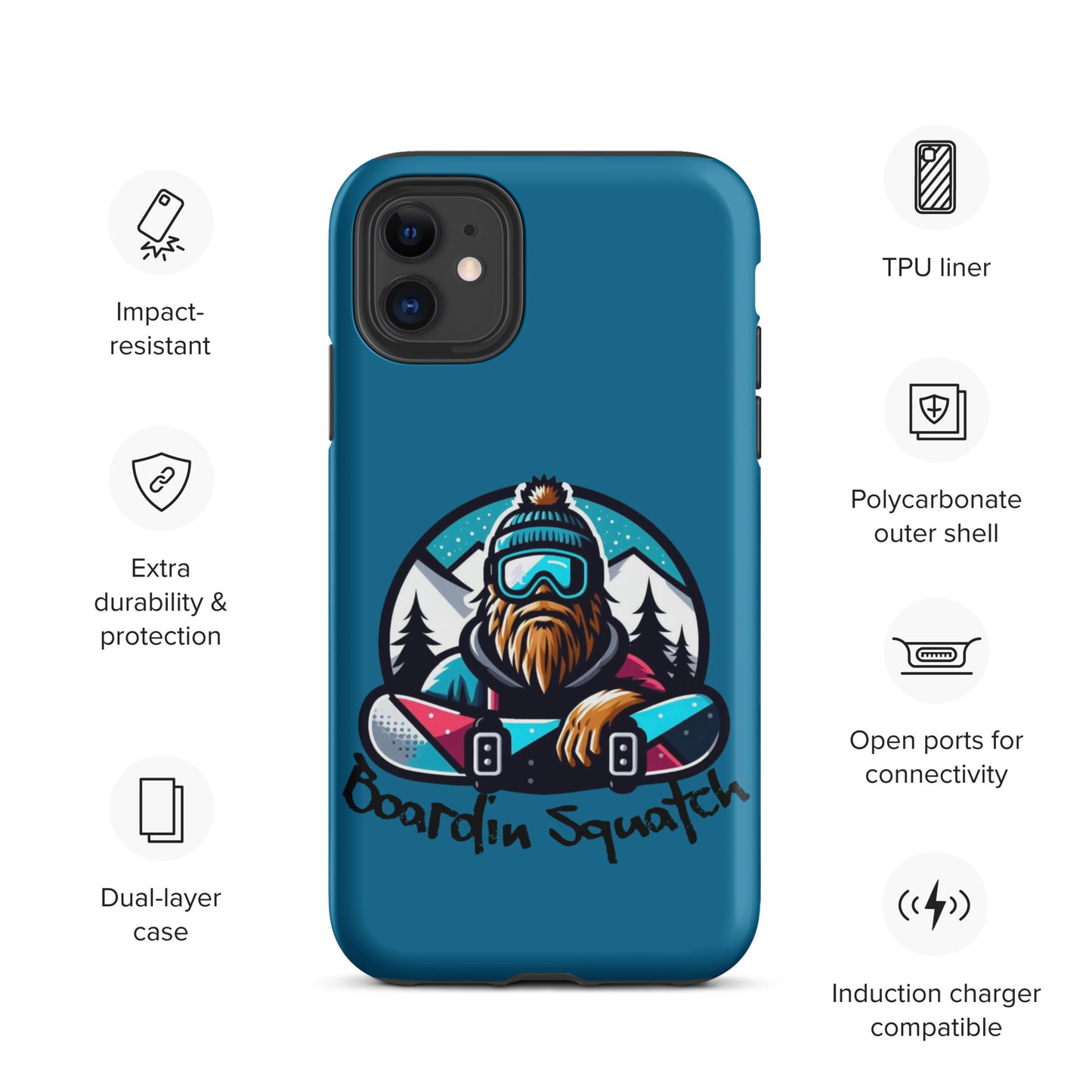 Boardin Squatch Tough Case for iPhone®