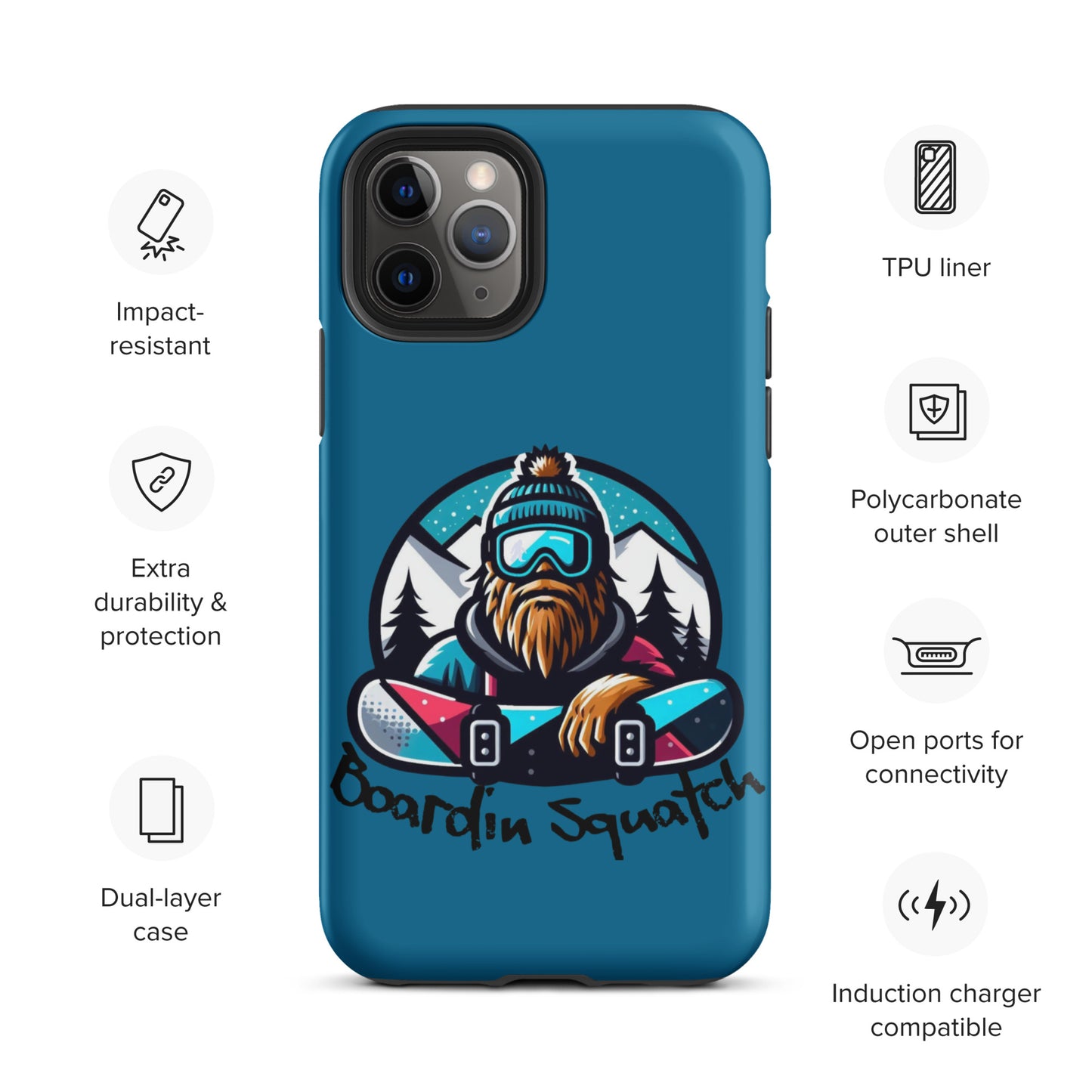 Boardin Squatch Tough Case for iPhone®