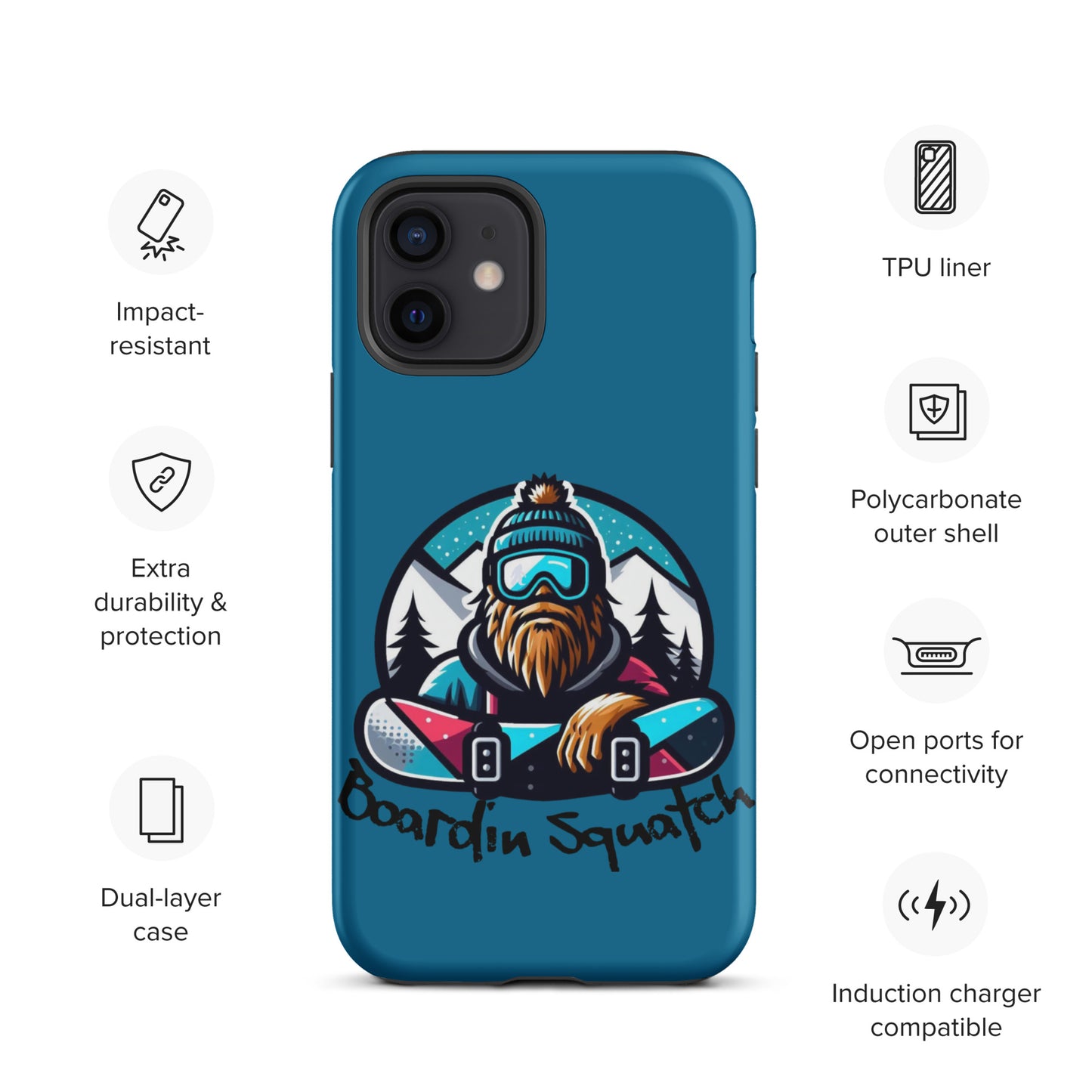 Boardin Squatch Tough Case for iPhone®