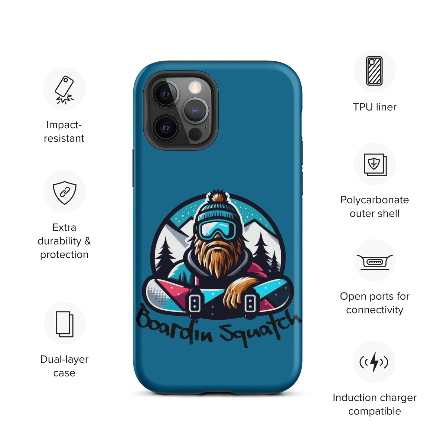 Boardin Squatch Tough Case for iPhone®