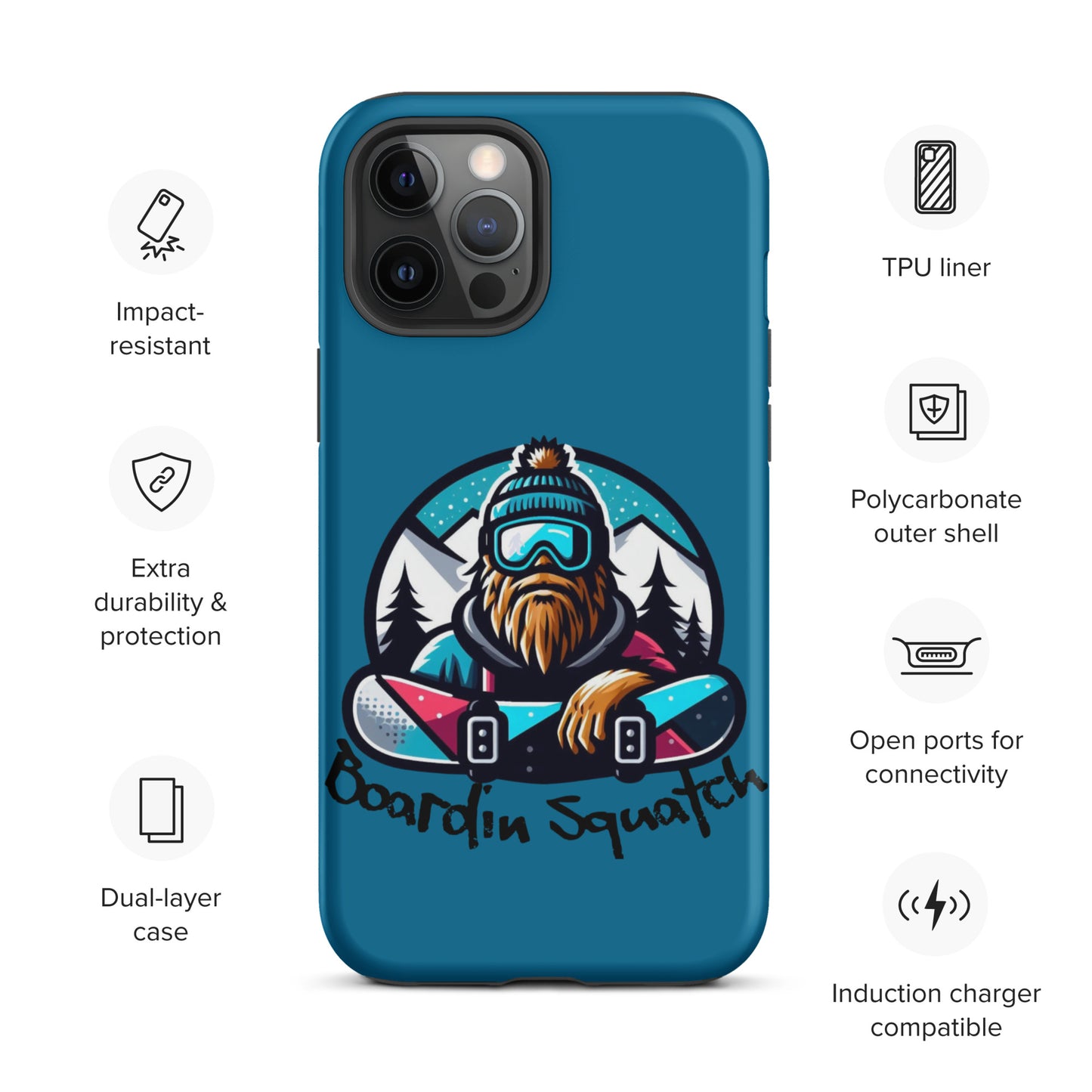 Boardin Squatch Tough Case for iPhone®