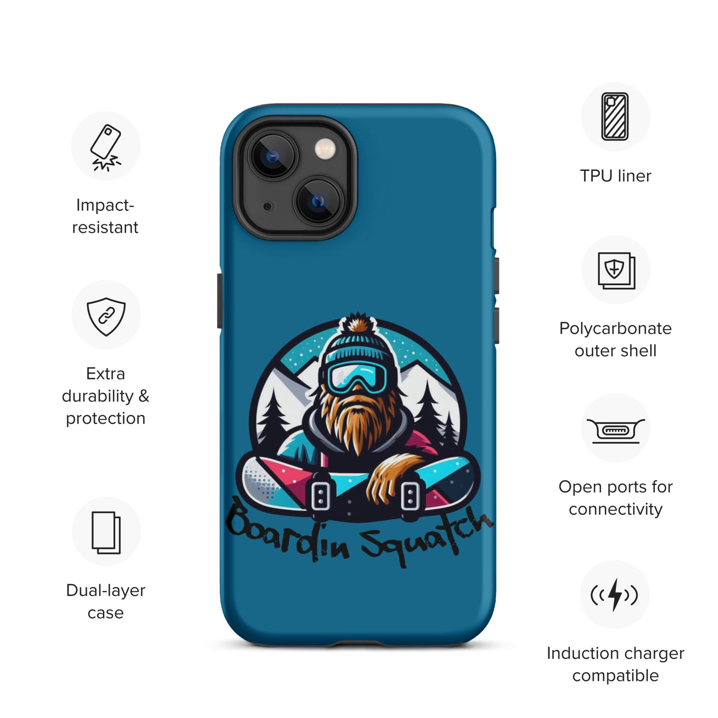 Boardin Squatch Tough Case for iPhone®