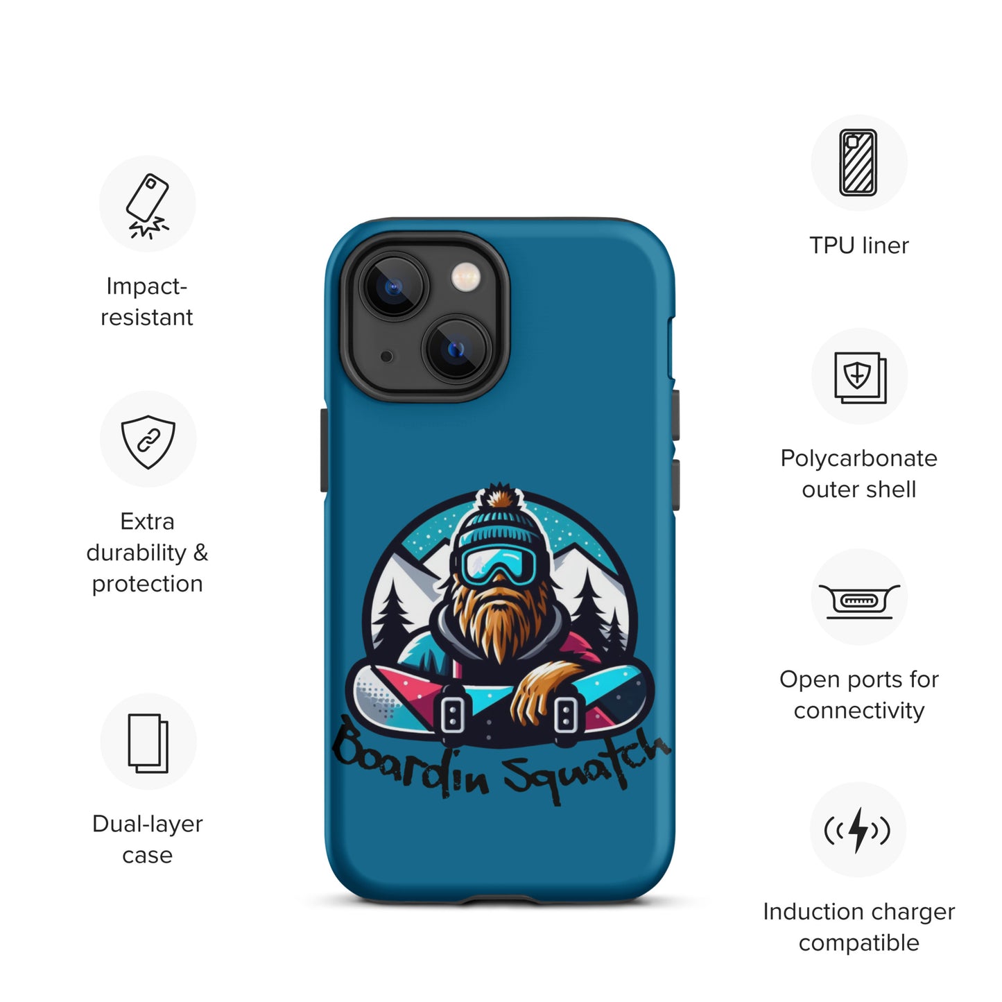 Boardin Squatch Tough Case for iPhone®