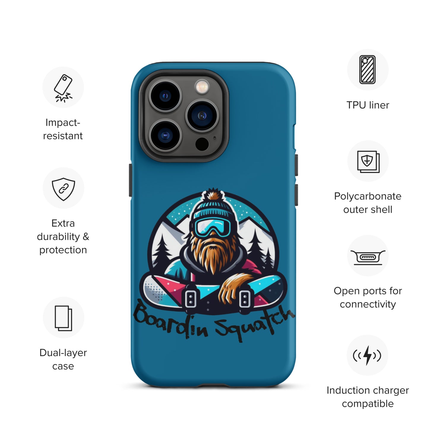 Boardin Squatch Tough Case for iPhone®