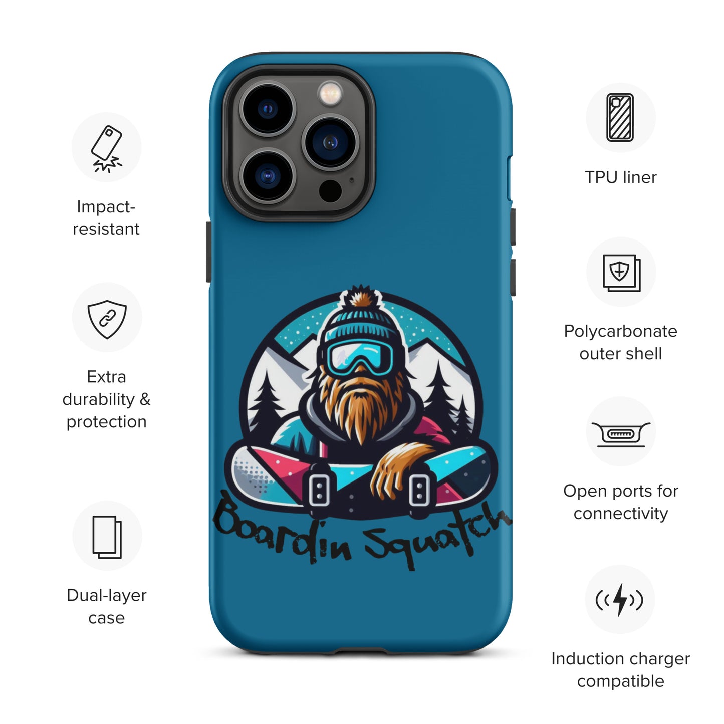 Boardin Squatch Tough Case for iPhone®