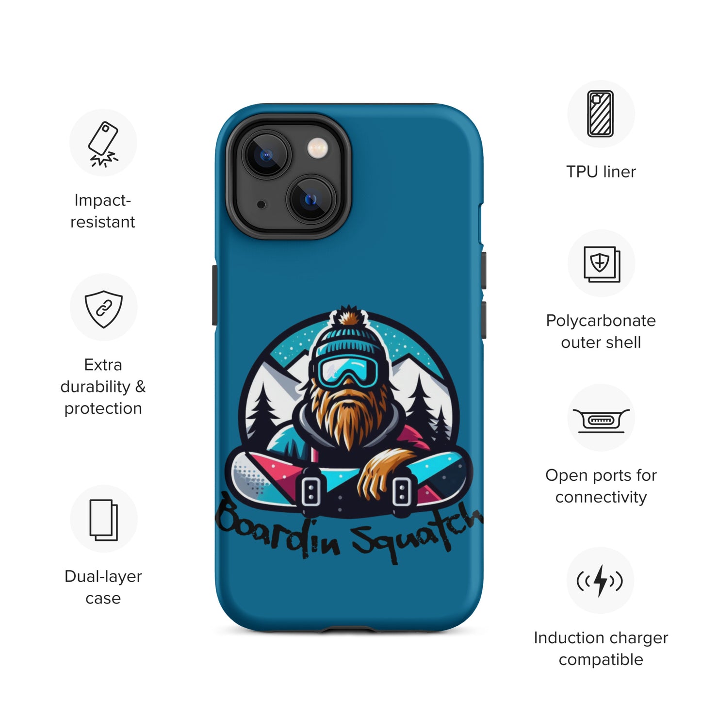 Boardin Squatch Tough Case for iPhone®