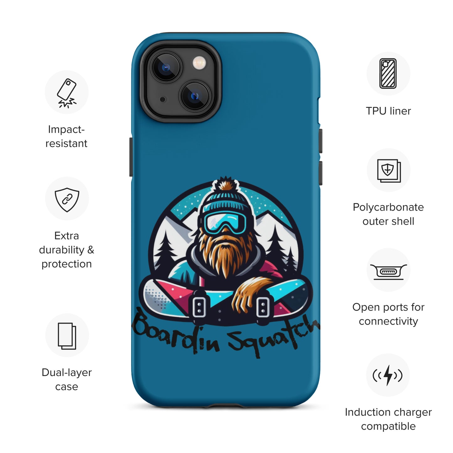 Boardin Squatch Tough Case for iPhone®