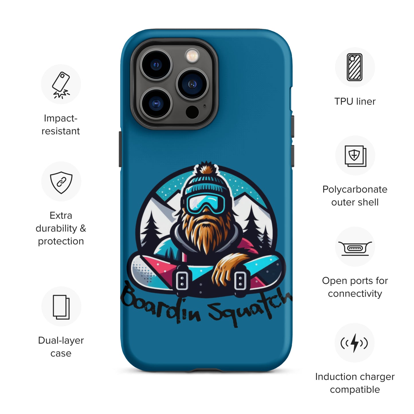 Boardin Squatch Tough Case for iPhone®