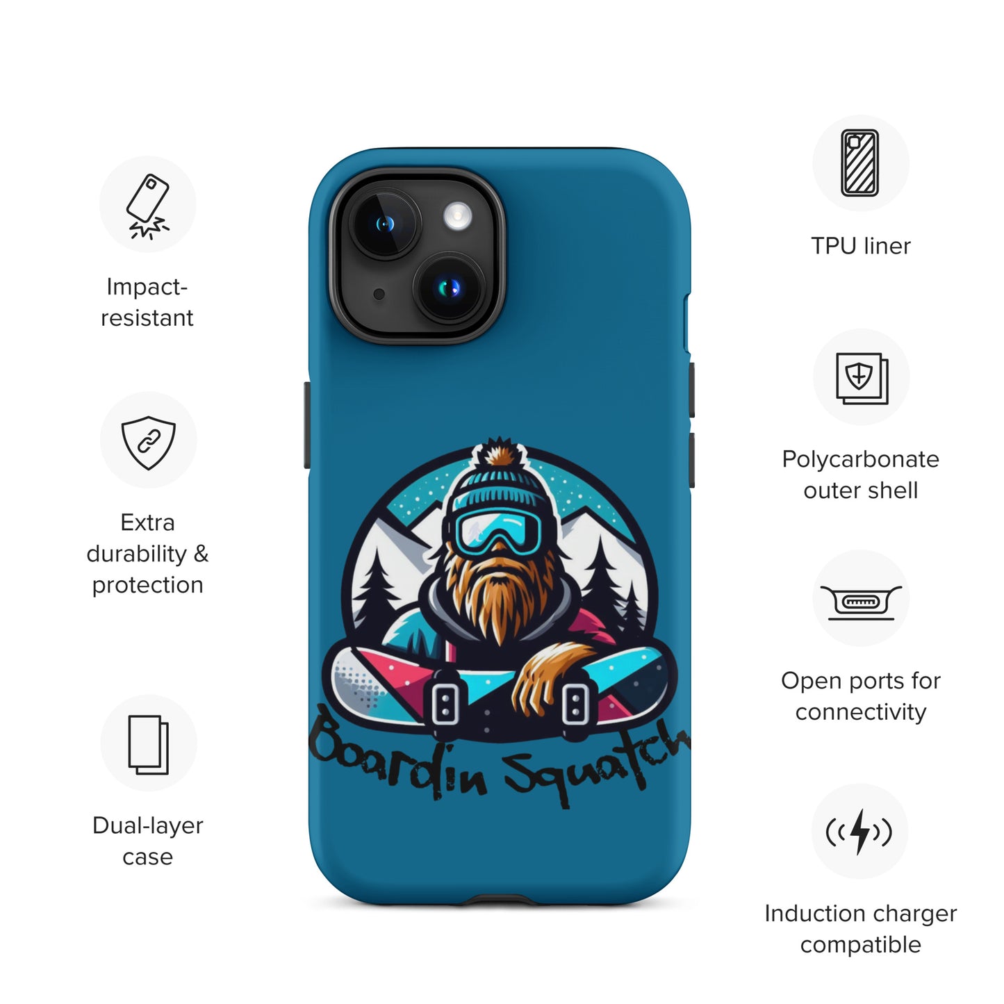 Boardin Squatch Tough Case for iPhone®