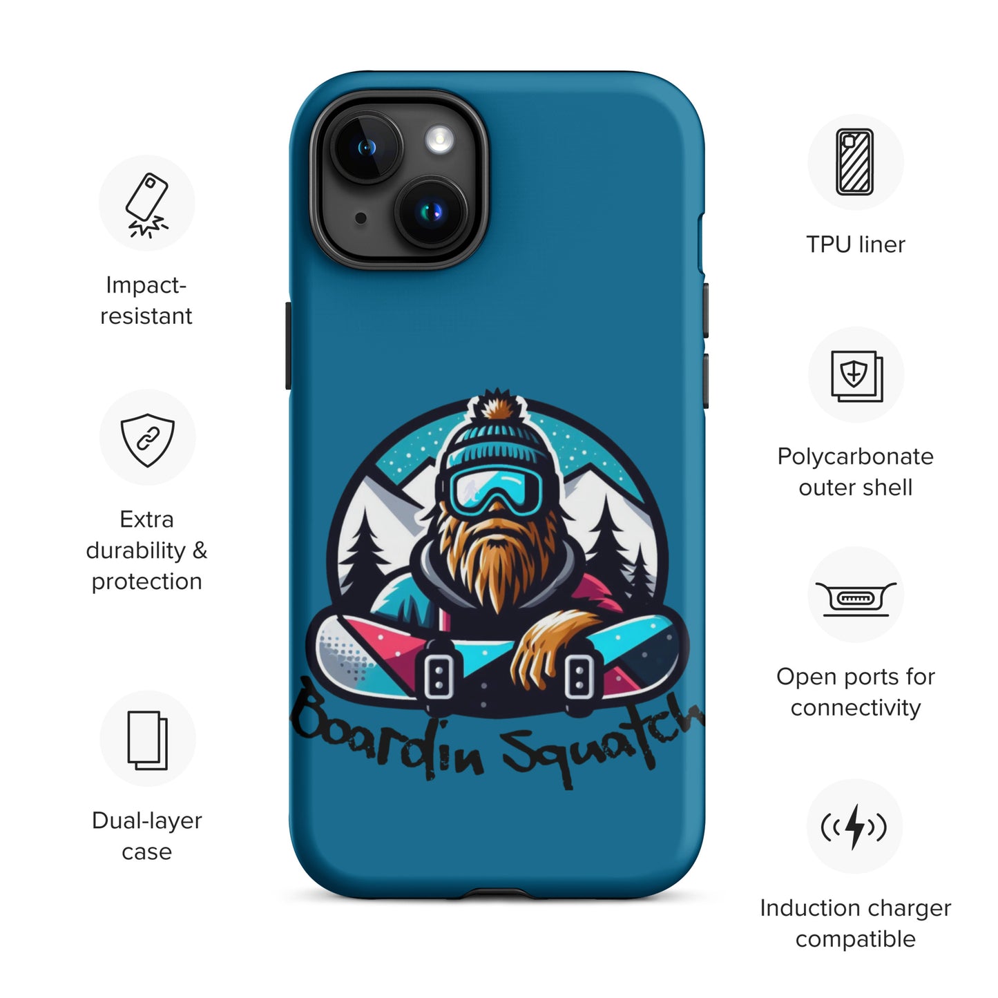 Boardin Squatch Tough Case for iPhone®