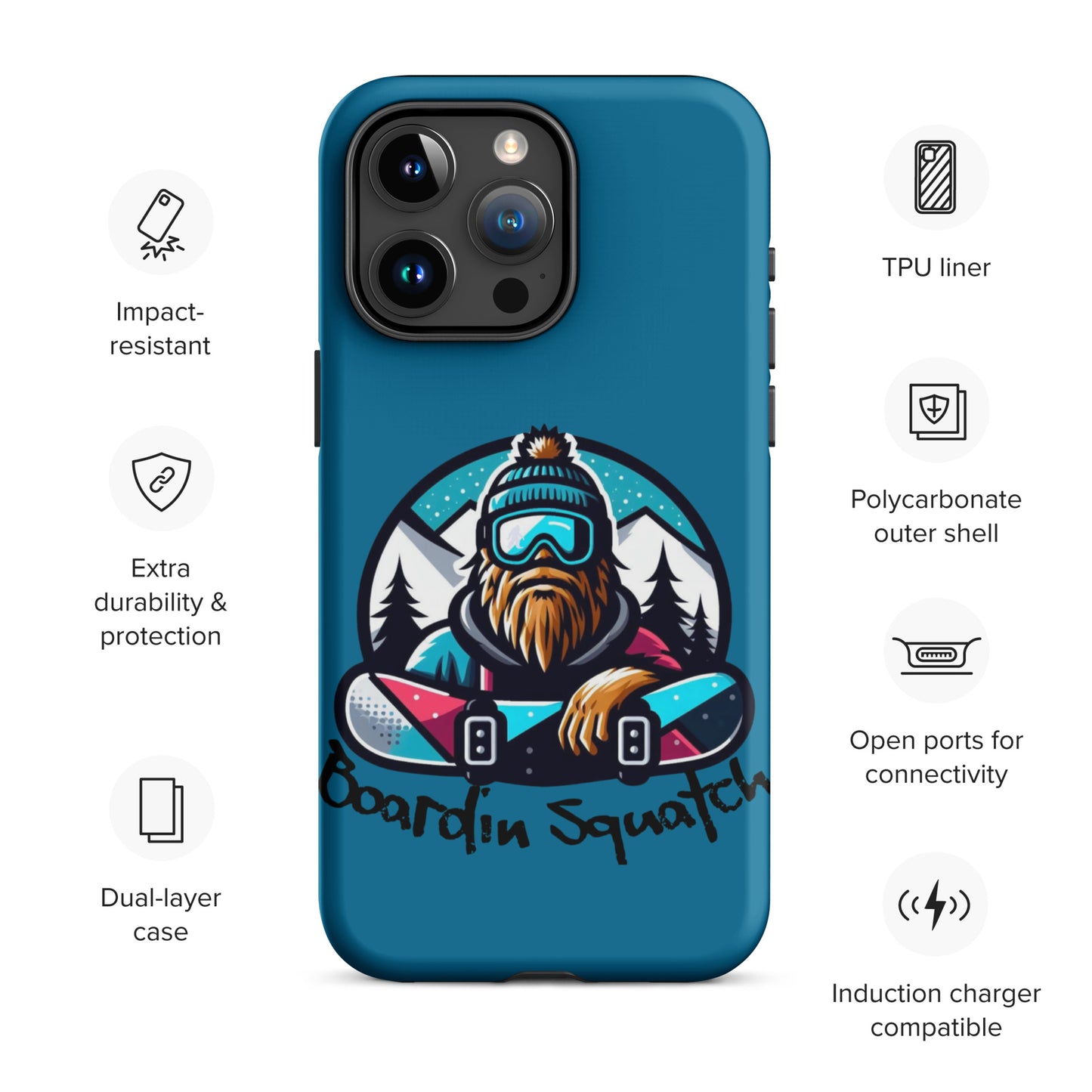 Boardin Squatch Tough Case for iPhone®