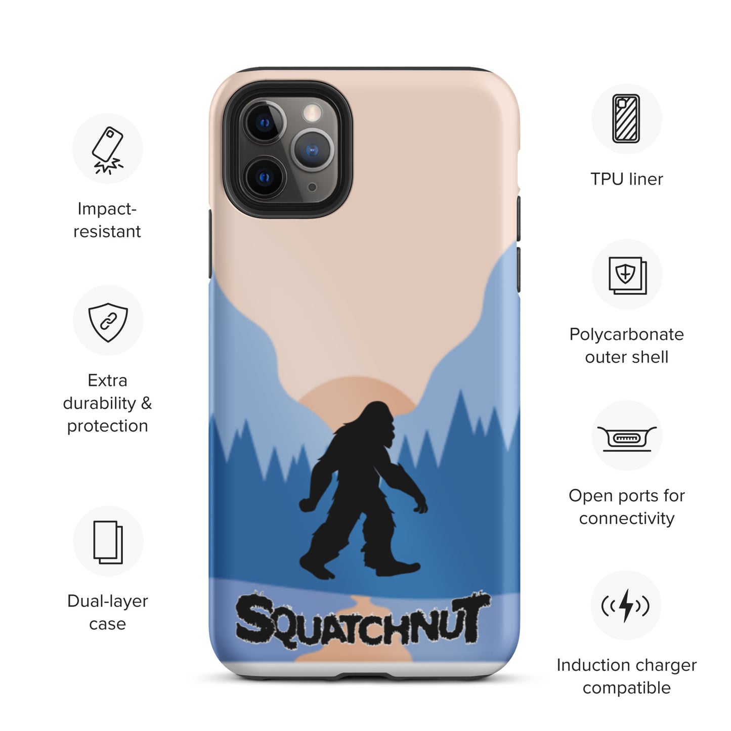 Sun Set Squatchnut Tough iPhone case