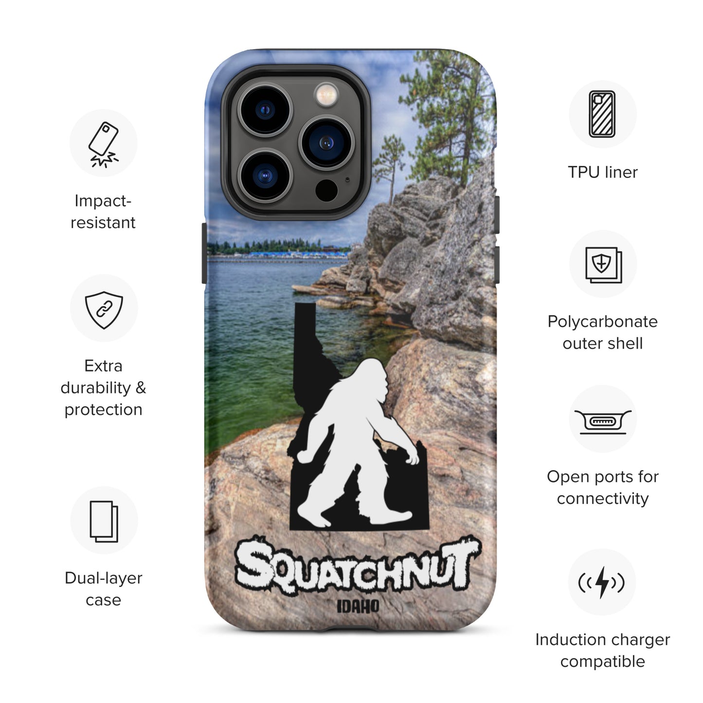 Lake CDA Idaho Squatch Tough iPhone case