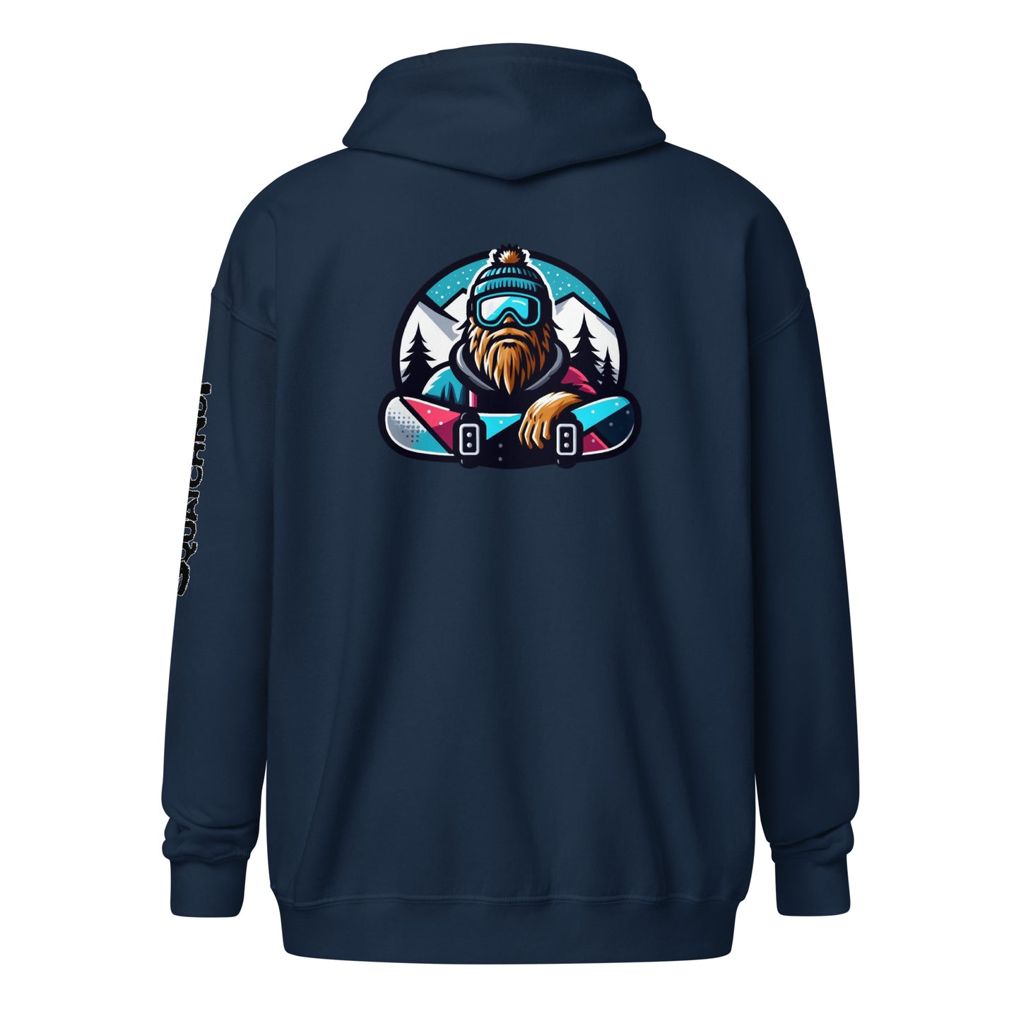 Boardin Squatch Unisex heavy blend zip hoodie