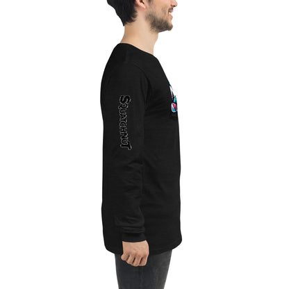 Boarding Squatch Unisex Long Sleeve Tee