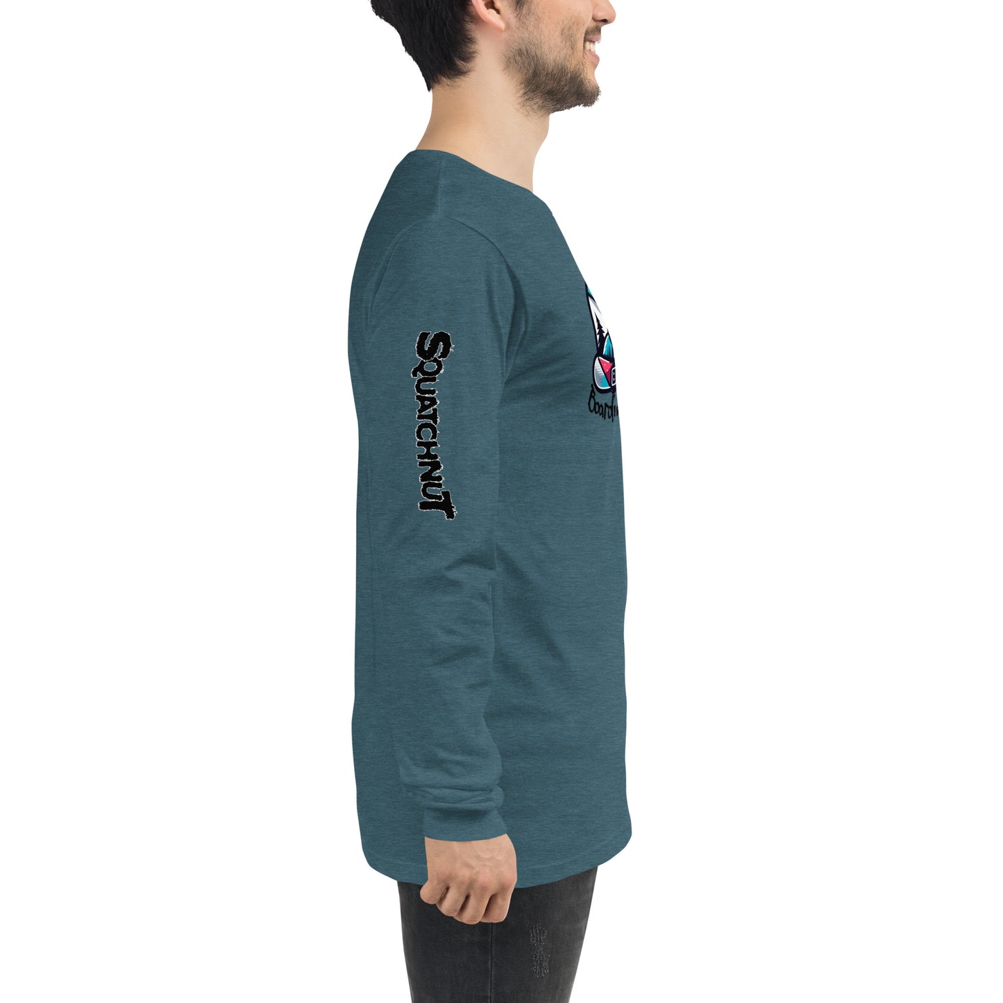 Boarding Squatch Unisex Long Sleeve Tee