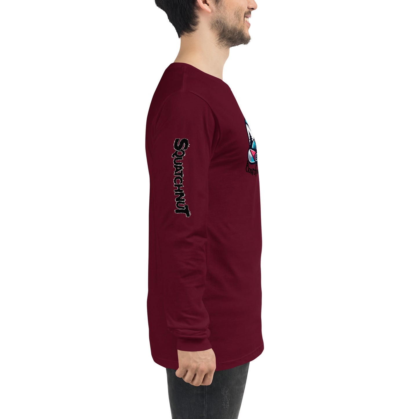 Boarding Squatch Unisex Long Sleeve Tee