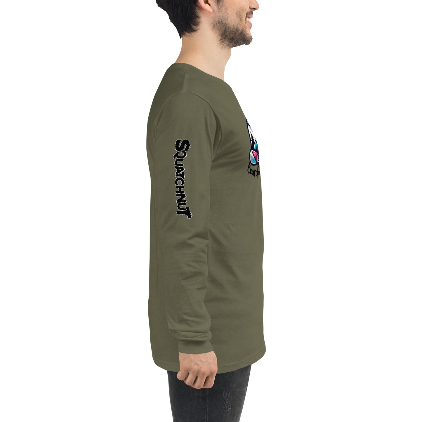 Boarding Squatch Unisex Long Sleeve Tee