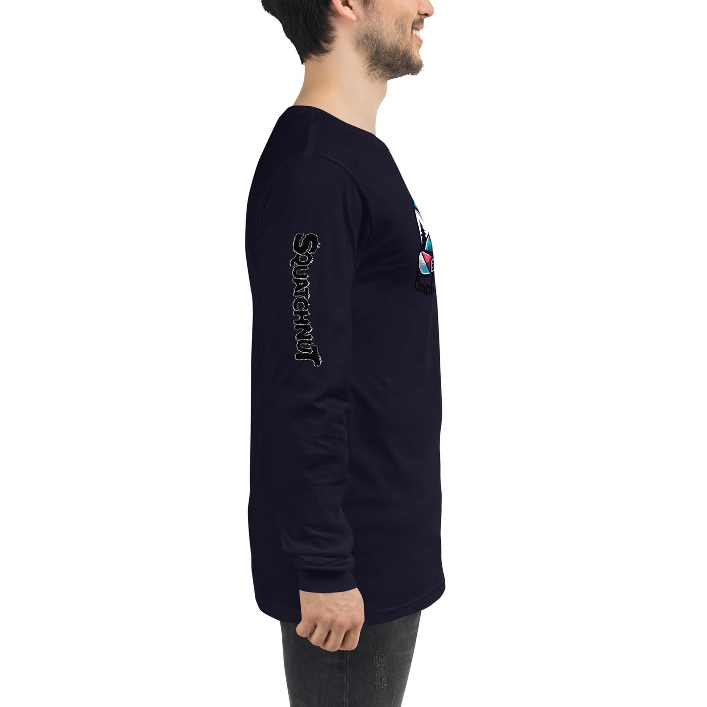 Boarding Squatch Unisex Long Sleeve Tee