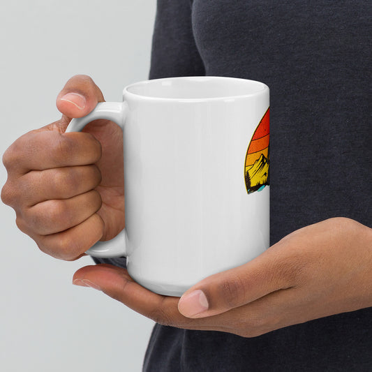 Roaming Squatchnut White glossy mug