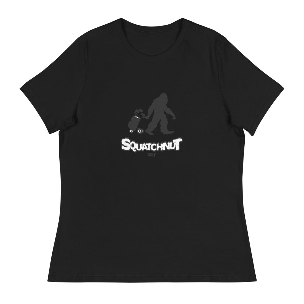 Golfing Squatchnut Women's Relaxed T-Shirt