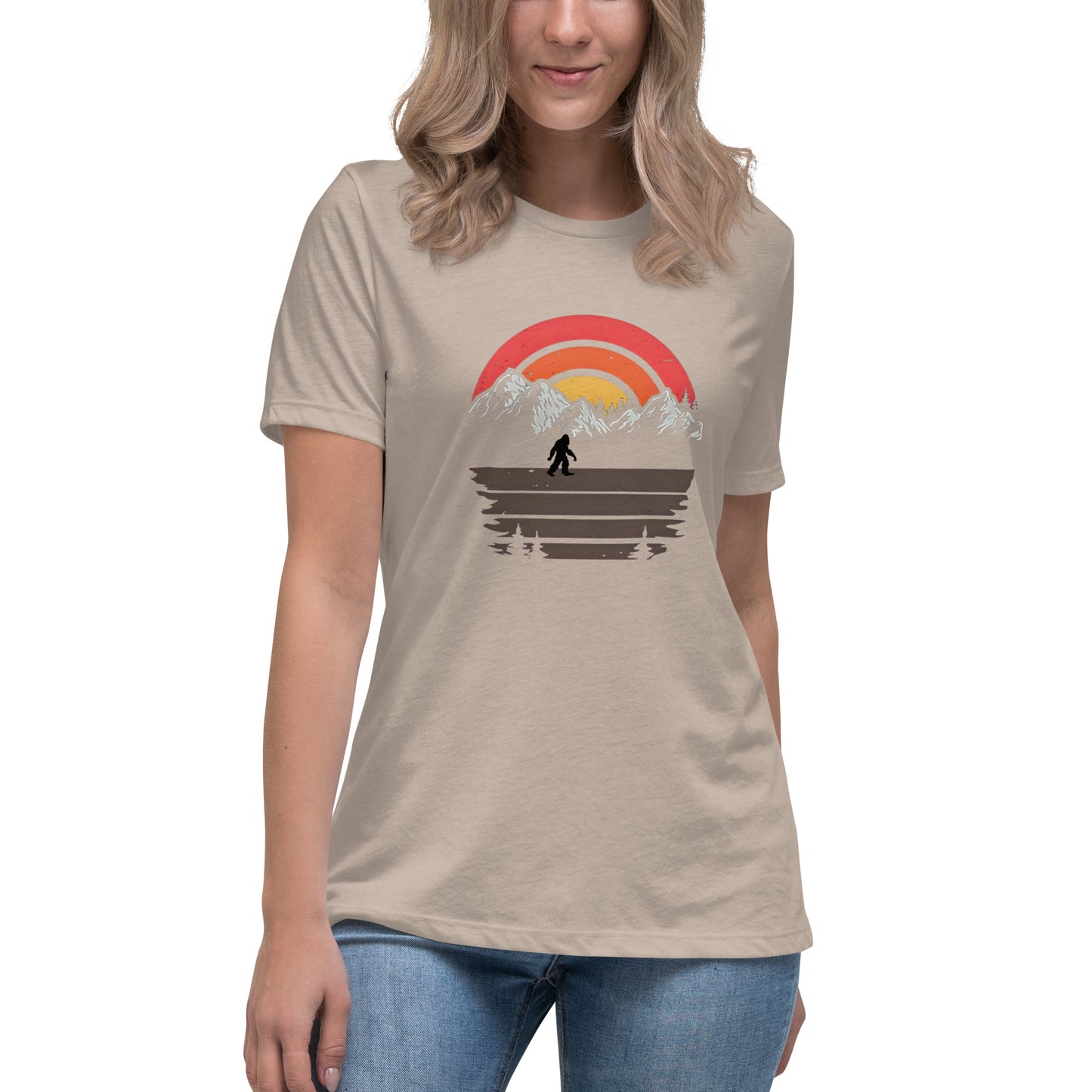 Sunset Squatch Women's Relaxed T-Shirt