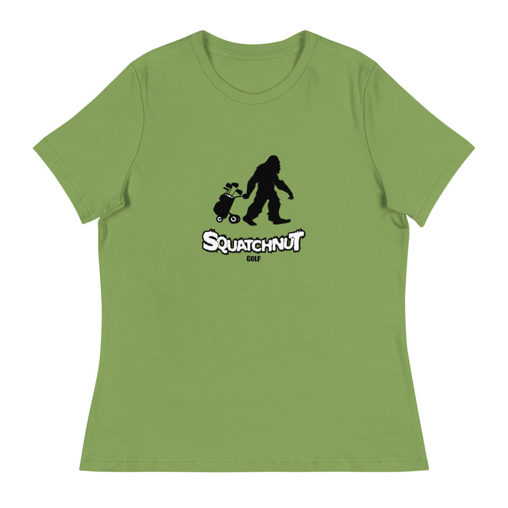 Golfing Squatchnut Women's Relaxed T-Shirt
